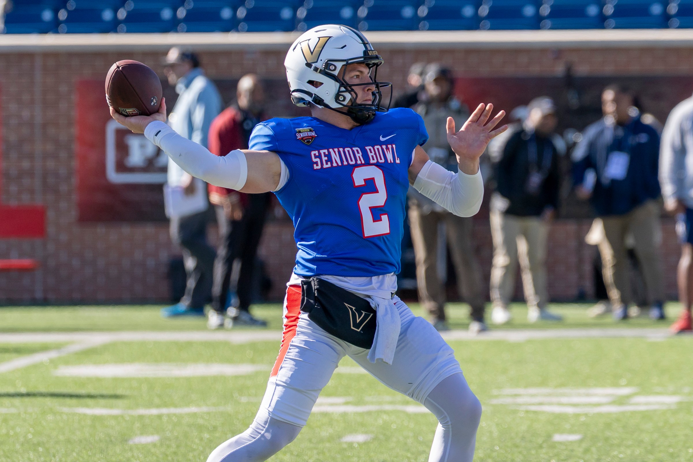 National Team QB Diego Pavia (2) of Vanderbilt