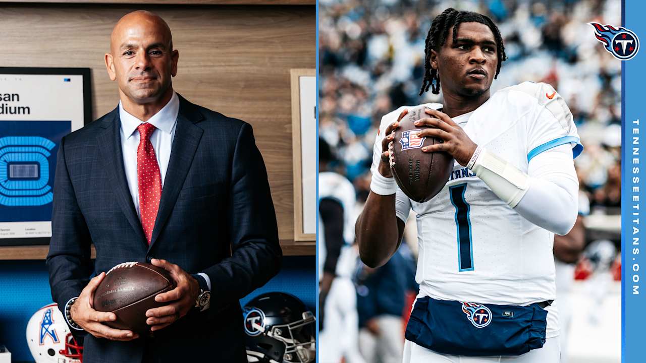 New Titans HC Robert Saleh Has High Hopes for QB Cam Ward, and OC Brian Daboll 
