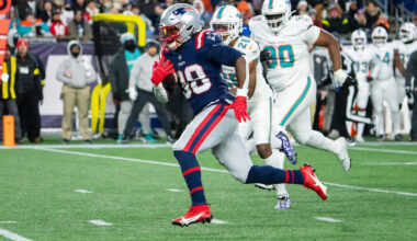 Rhamondre Stevenson Becomes Sixth Patriot to Earn 2025 AFC Player of the Week Honors