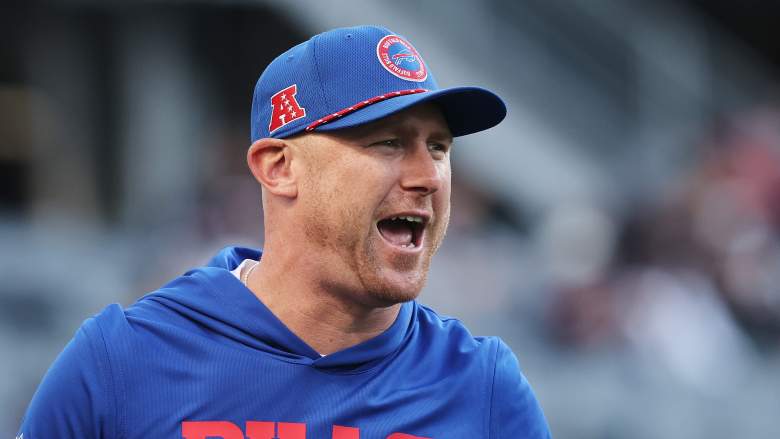 Buffalo Bills offensive coordinator Joe Brady during the 2025 season.