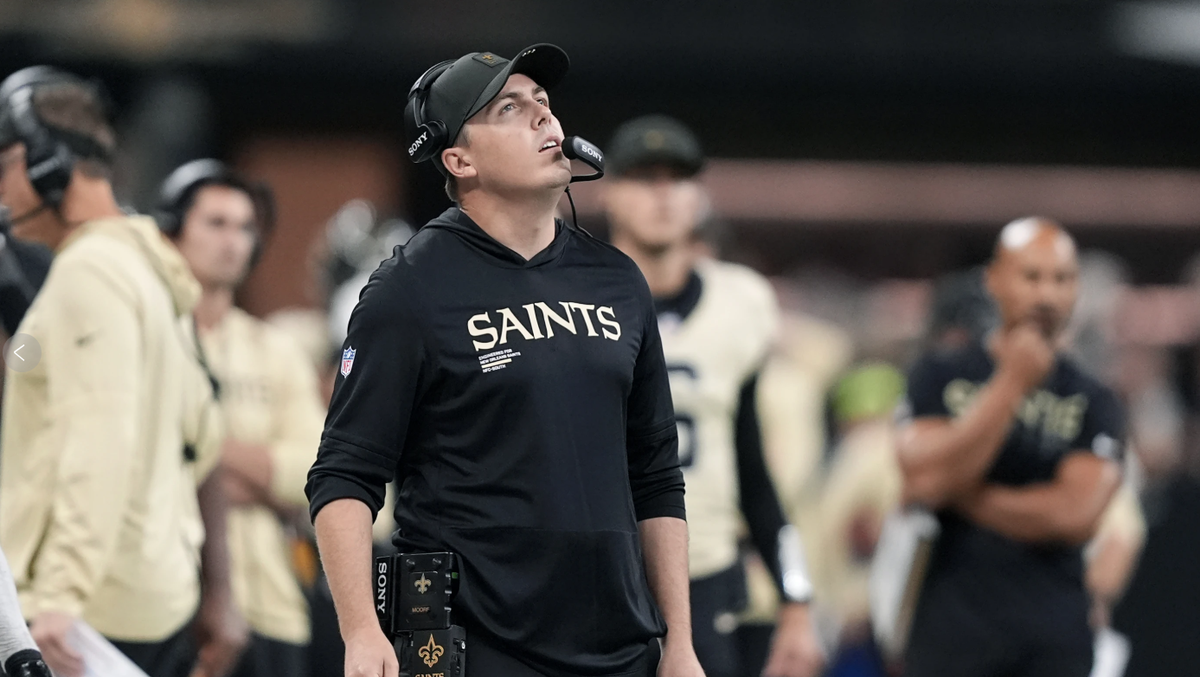 New Orleans Saints General Manager Mickey Loomis, Head Coach Kellen Moore speak on season