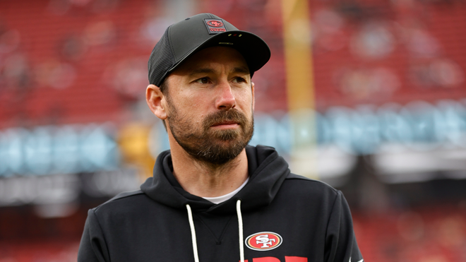 Offensive Coordinator Klay Kubiak of the San Francisco 49ers