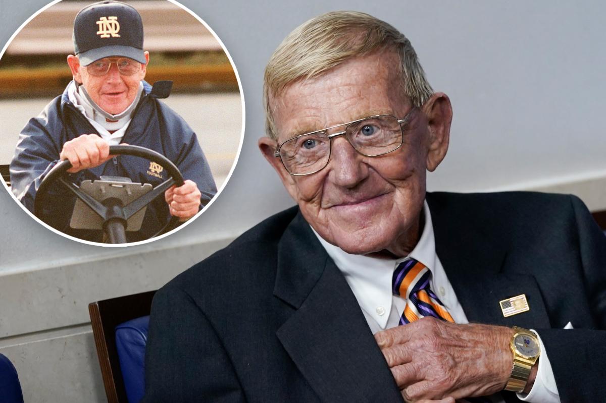 Notre Dame coaching legend Lou Holtz enters hospice care at 89