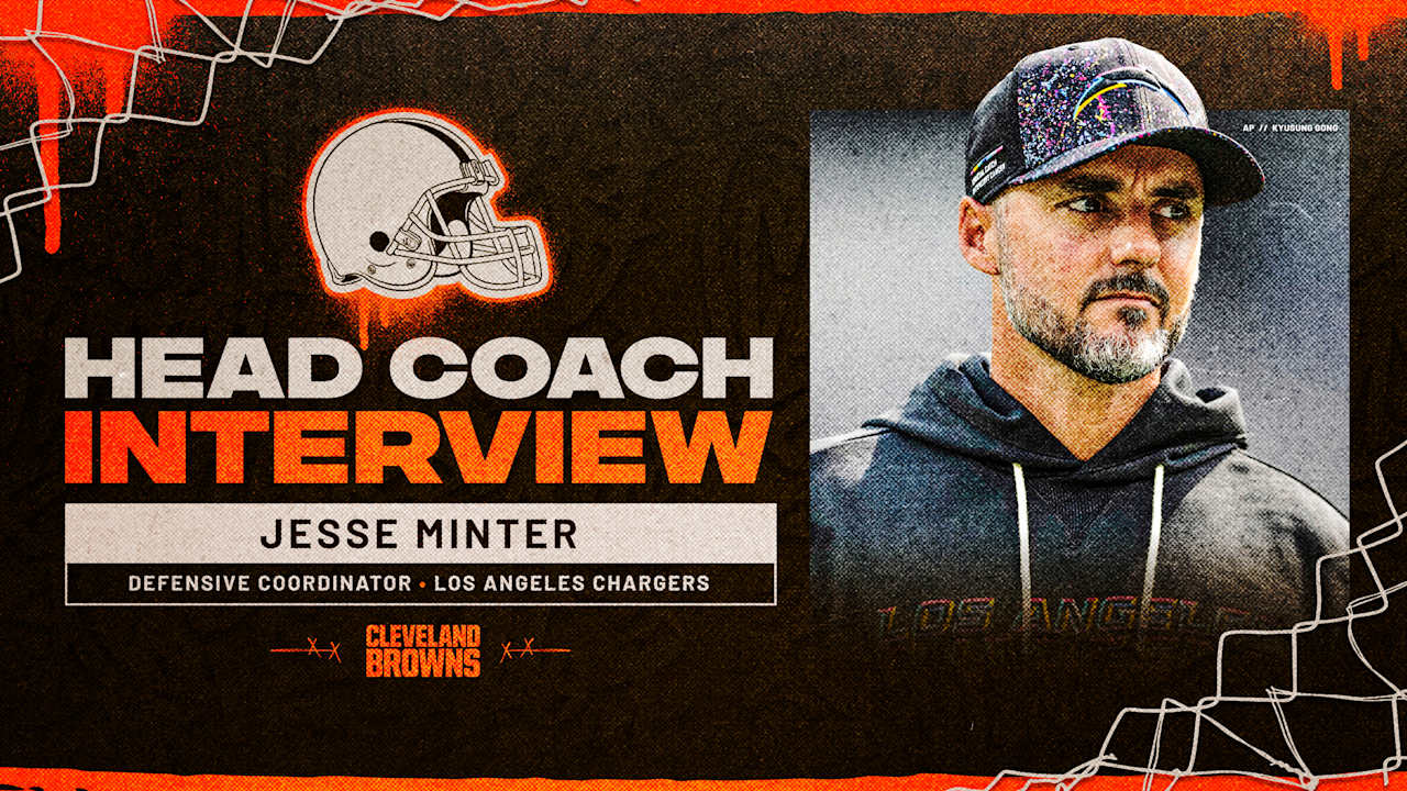 Browns interview Chargers defensive coordinator Jesse Minter for head coach