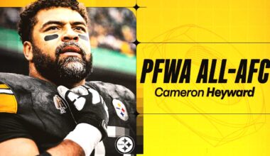 Heyward named to PFWA All-AFC team