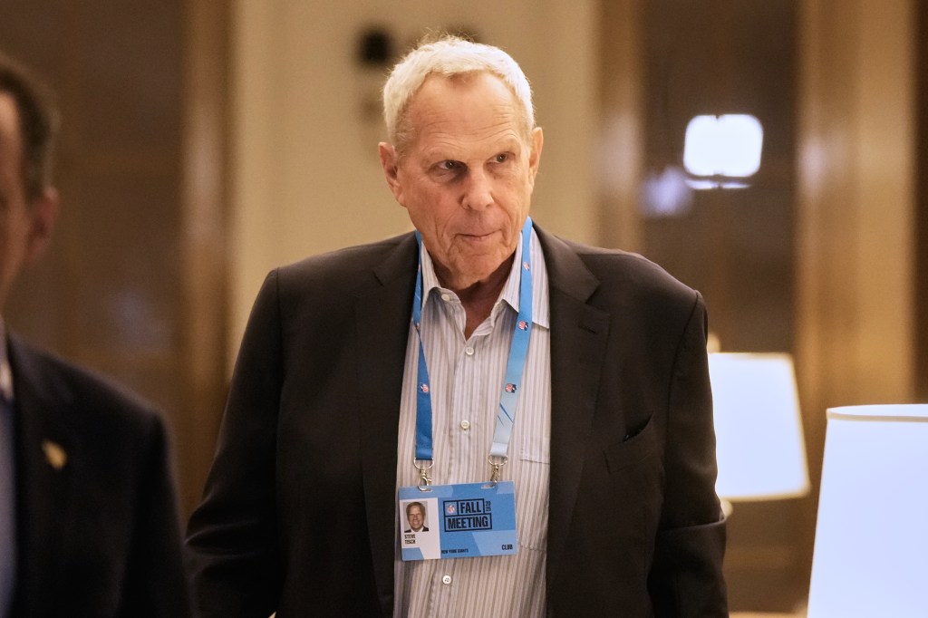 New York Giants co-owner Steve Tisch arriving at NFL owners meetings.