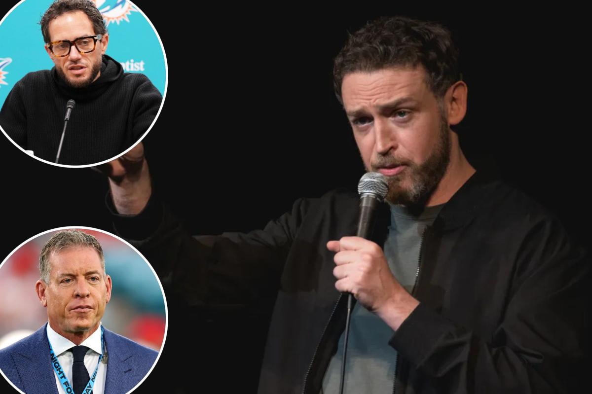 Comedian friend of Mike McDaniel lashes out at Troy Aikman, Dolphins over coach’s firing