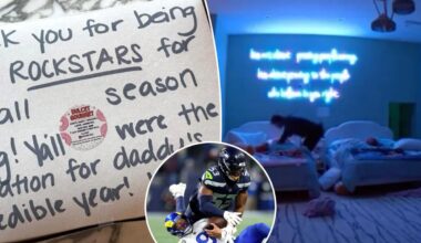Kelly Stafford shares video of Matthew with daughters after LA Rams loss