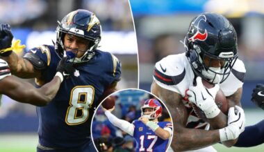 NFL Wild Card weekend player props: Target Josh Allen, Omarion Hampton, Nico Collins