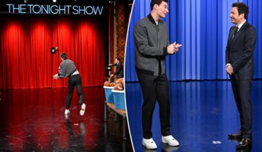 Fernando Mendoza cuts it up with Jimmy Fallon and shows off his arm