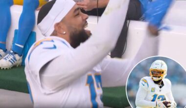 Chargers' Keenan Allen dances after reaching $1 million bonus