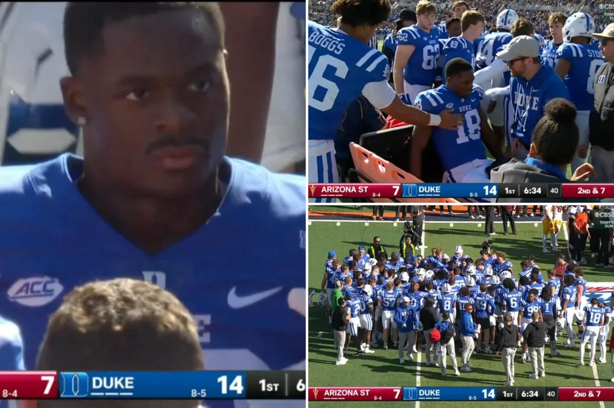 Duke lineman suffers gruesome injury in Sun Bowl