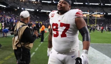 Dexter Lawrence becomes latest to join Giants' Week 18 injury report