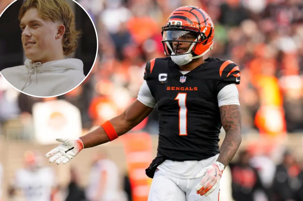 Giants' Jaxson Dart would love to have Ja'Marr Chase team up with Malik Nabers