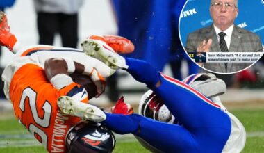 NFL's rules analyst pressed over controversial Bills interception