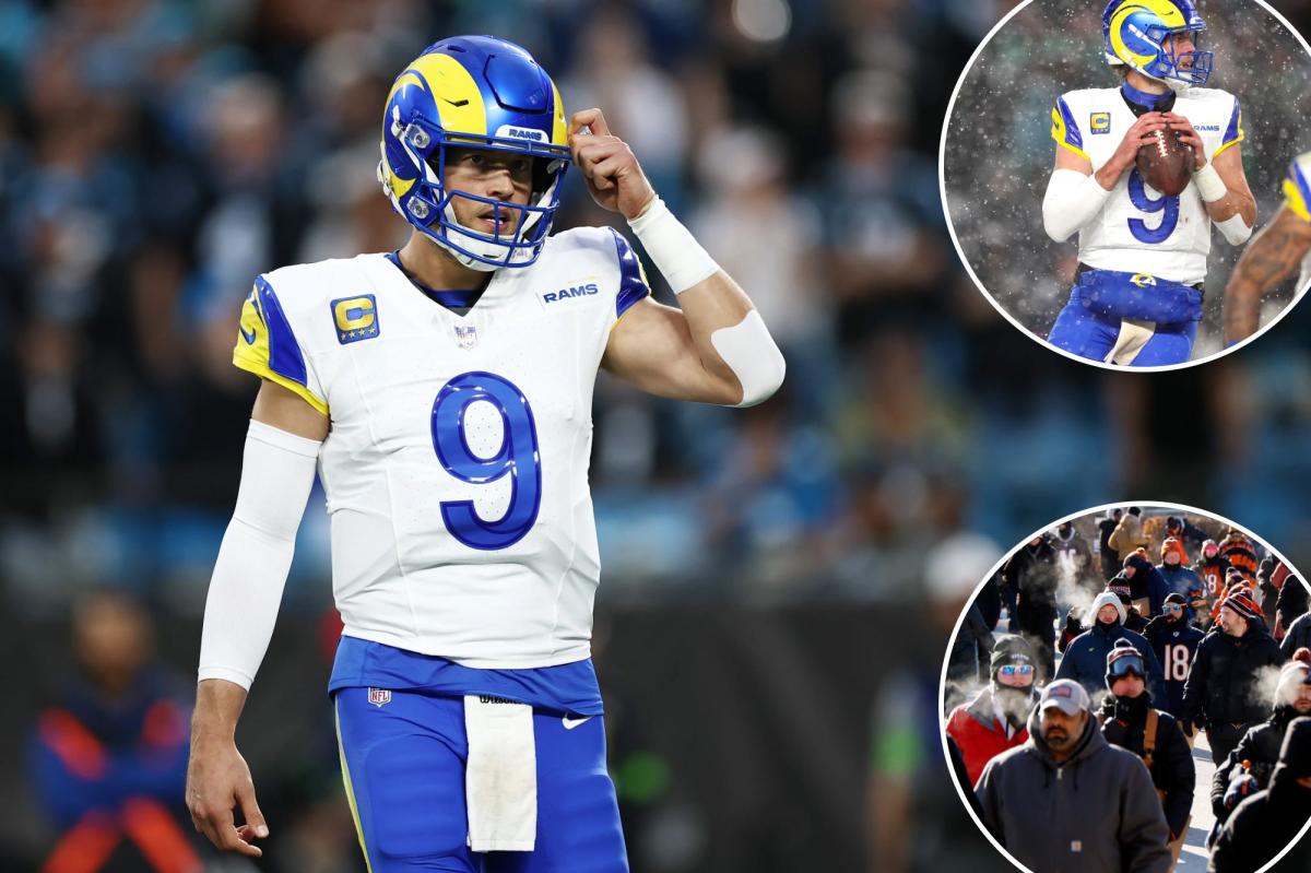 Matthew Stafford must vanquish ugly history in blistering Chicago cold to keep Rams' season alive