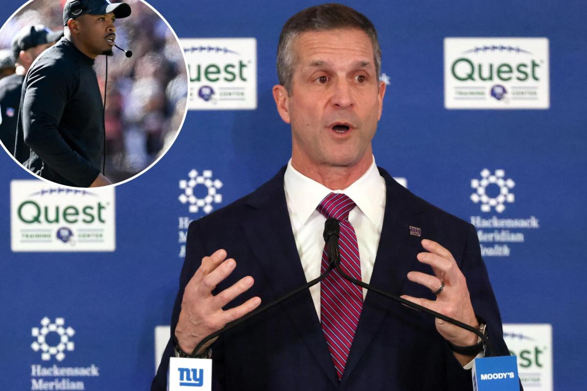 How John Harbaugh is starting Giants staff search as Ravens block coordinator