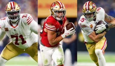 Niners RB Christian McCaffrey (back) good to go vs. Seahawks; George Kittle, Trent Williams questionable