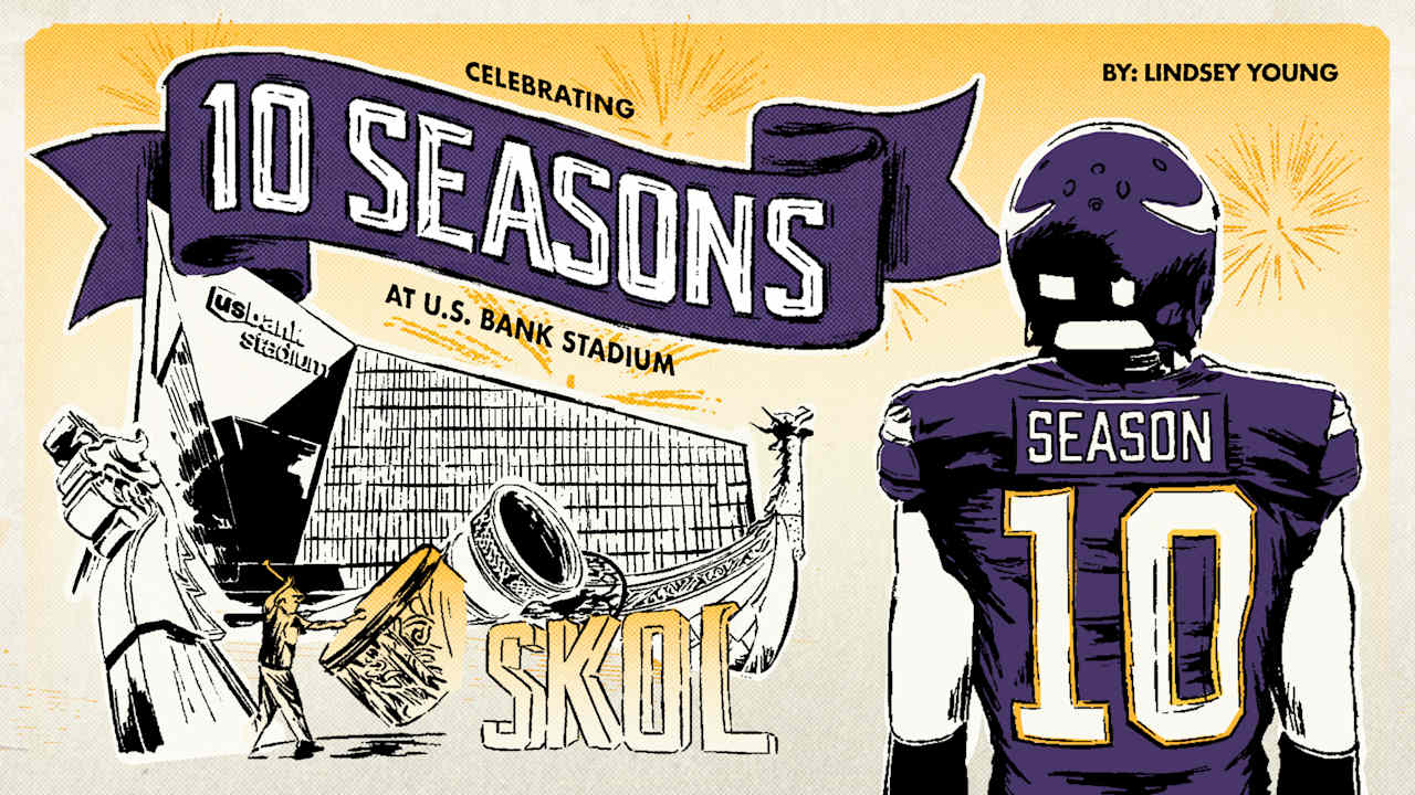 Vikings Celebrate 10 Seasons at U.S. Bank Stadium