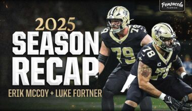Saints C Erik McCoy and OL Luke Fortner's 2025 NFL Season Recap