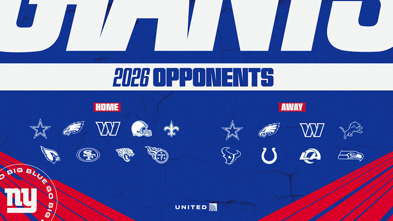 New York Giants future 2026 opponents set