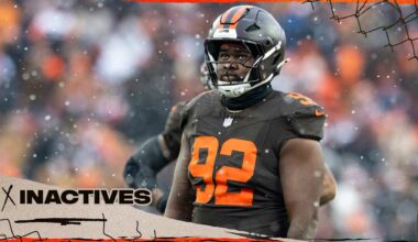Browns announce inactives for Week 18 vs. the Bengals - Cleveland Browns
