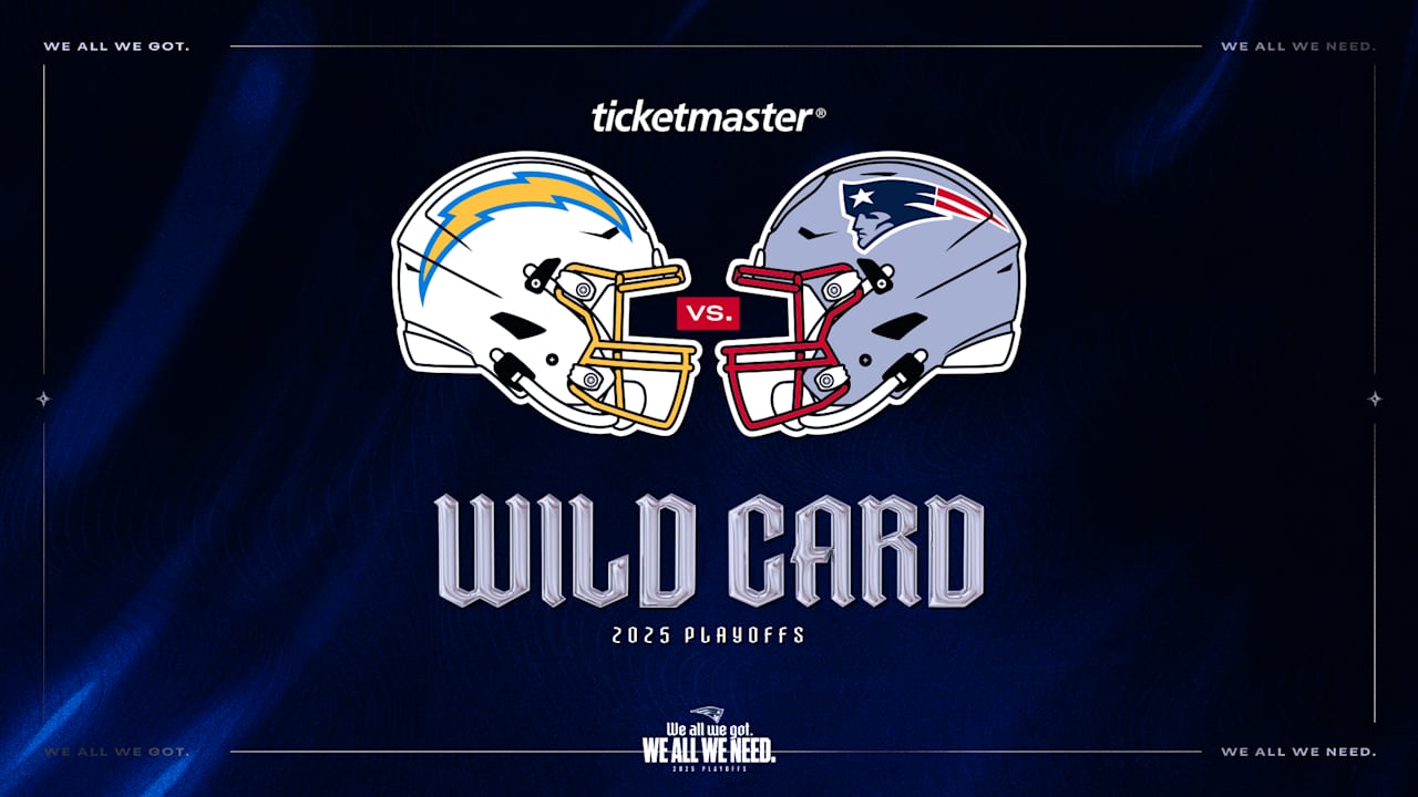 Patriots to Host Chargers in Wild Card Playoff Matchup at Gillette Stadium Next Week