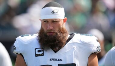 Eagles star RT Lane Johnson remains out vs. 49ers