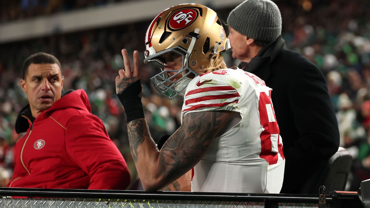 49ers' George Kittle suffers Achilles injury, ruled out