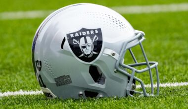 A Raiders helmet