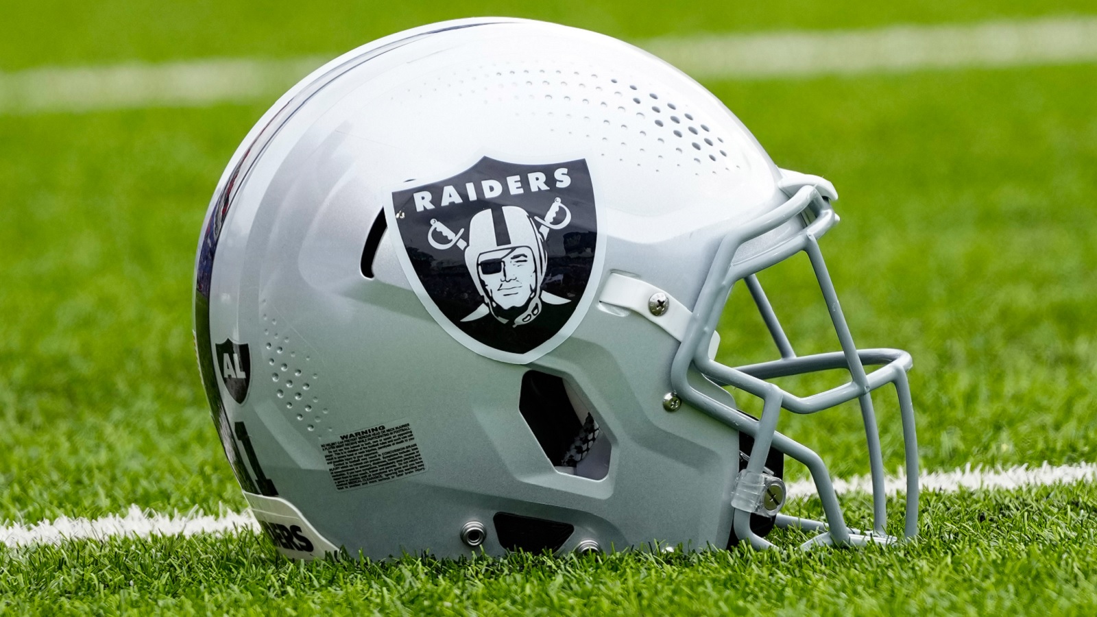 A Raiders helmet