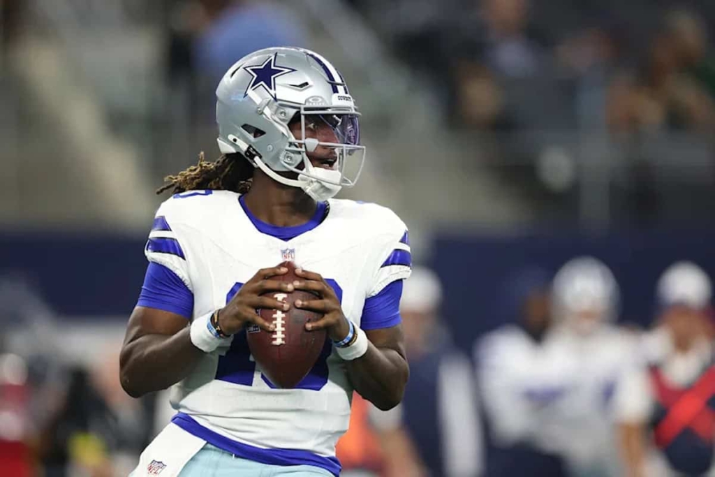 Dallas Cowboys quarterback Joe Milton