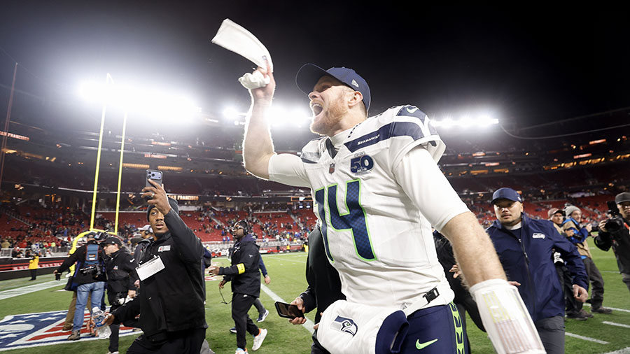 Seattle Seahawks QB Sam Darnold...