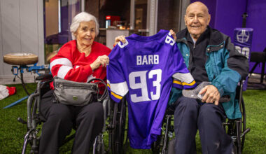 Daughter of Minnesota Football Pioneer Celebrates 93rd Birthday with Vikings