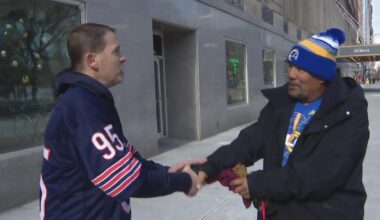 Some Rams' fans made the trip to Chicago for playoff games with Bears. Can they brave the cold?