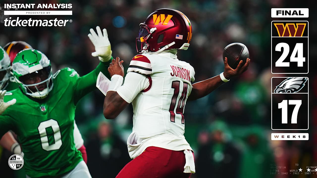 Instant analysis | Commanders wrap up 2025 season with 24-17 win over Eagles