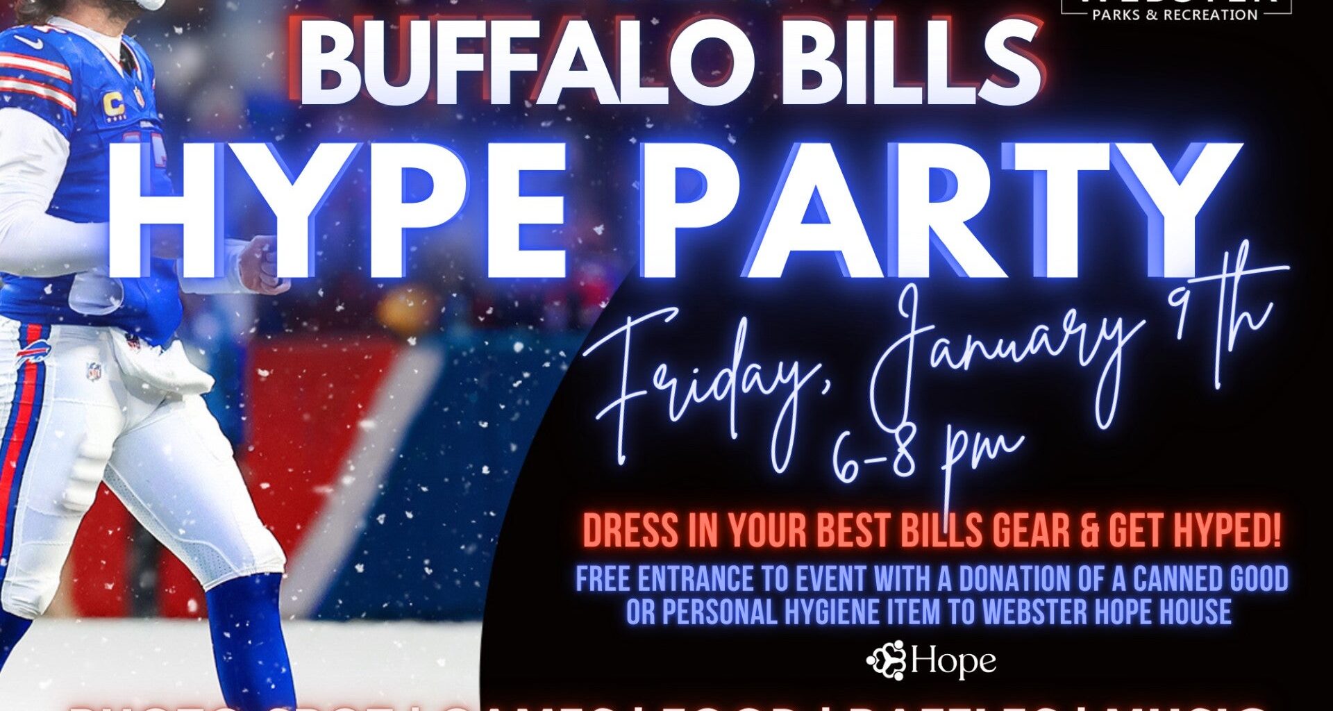 Bills Mafia invited to 'Buffalo Bills Hype Party' in Webster ahead of Wild Card game