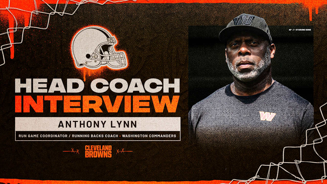 Browns interview Commanders run game coordinator/running backs coach Anthony Lynn for head coach