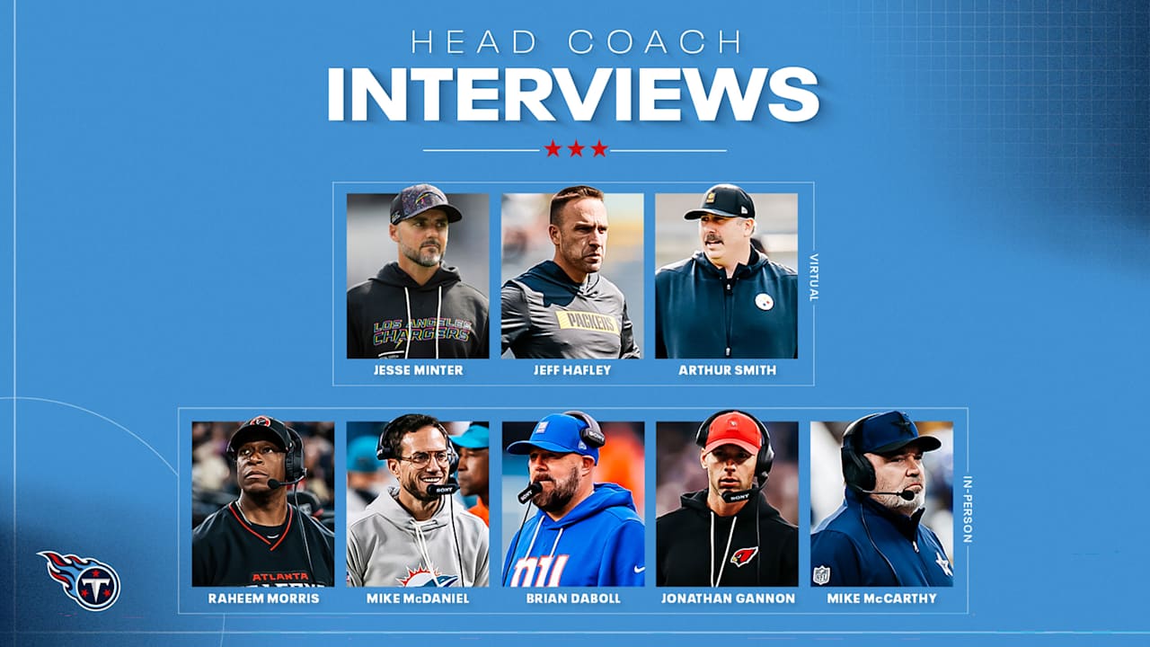 Titans Complete Interviews With Eight More Candidates in Second Week of Head Coach Search