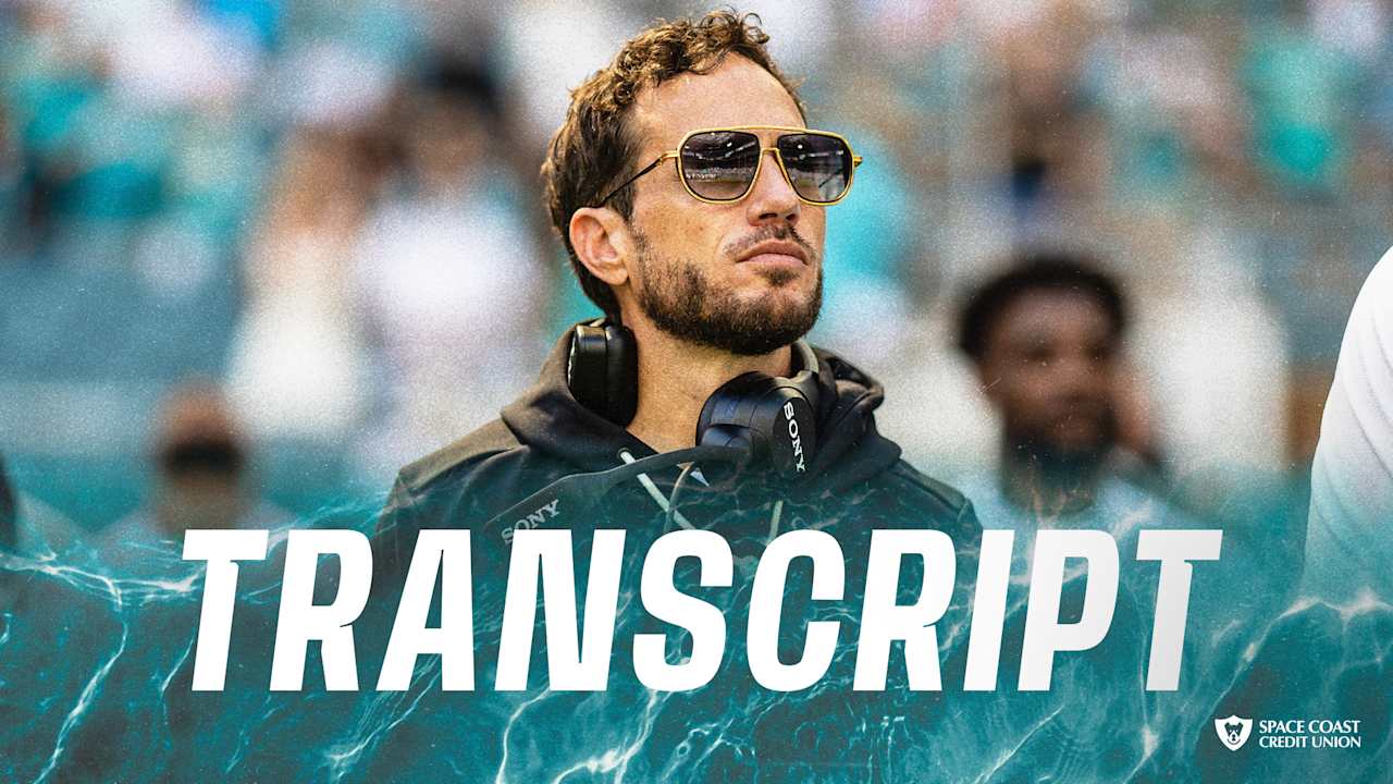 Transcript: Mike McDaniel's Media Availability