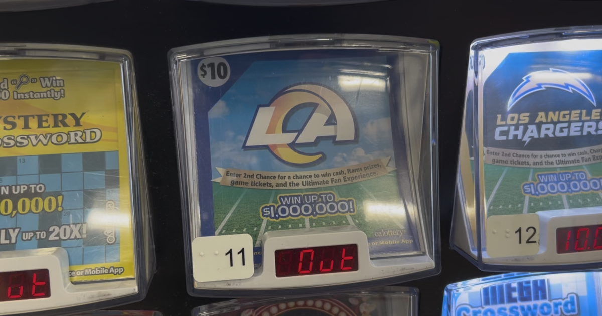 Bakersfield lottery player wins $1 million off Los Angeles Rams scratcher
