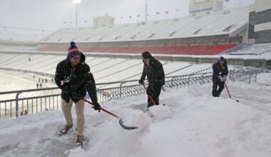 Buffalo Bills need snow shovelers ahead of Sunday's game at Highmark Stadium