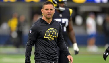 Chris Shula of the Los Angeles Rams