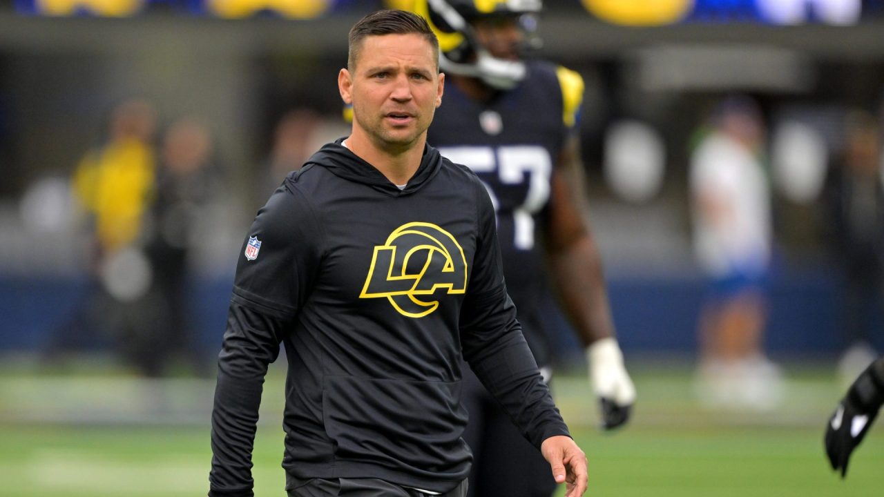 Chris Shula of the Los Angeles Rams