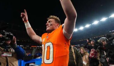 Broncos' Bo Nix says his broken ankle won't affect his offseason or hinder him once it heals