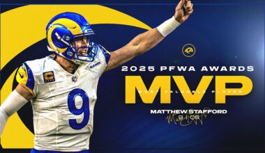 Matthew Stafford named 2025 PFWA MVP