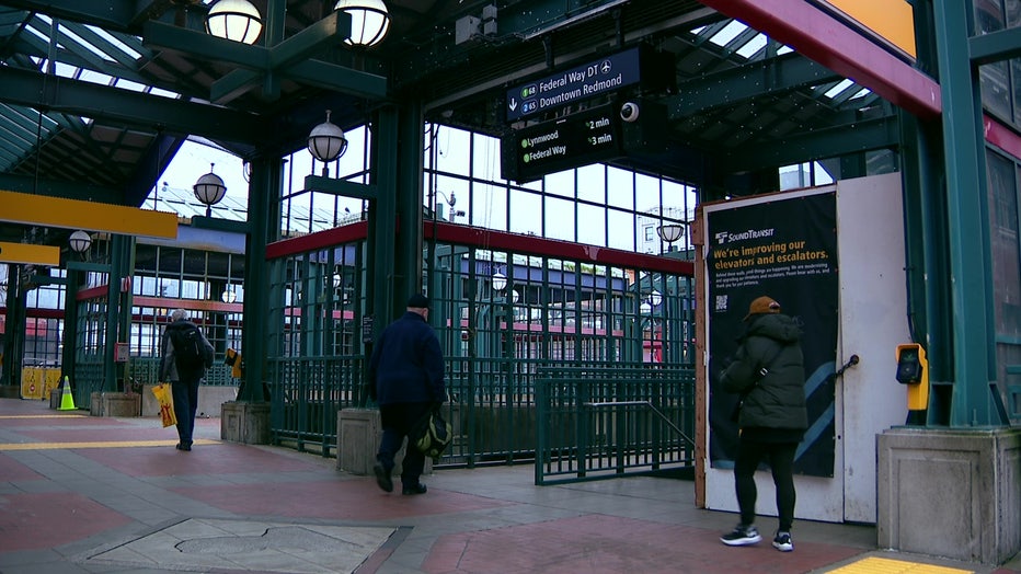Link light rail outside Lumen Field