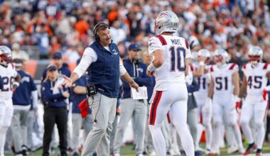 Patriots Mike Vrabel says Drake Maye absent from practice with illness and shoulder injury