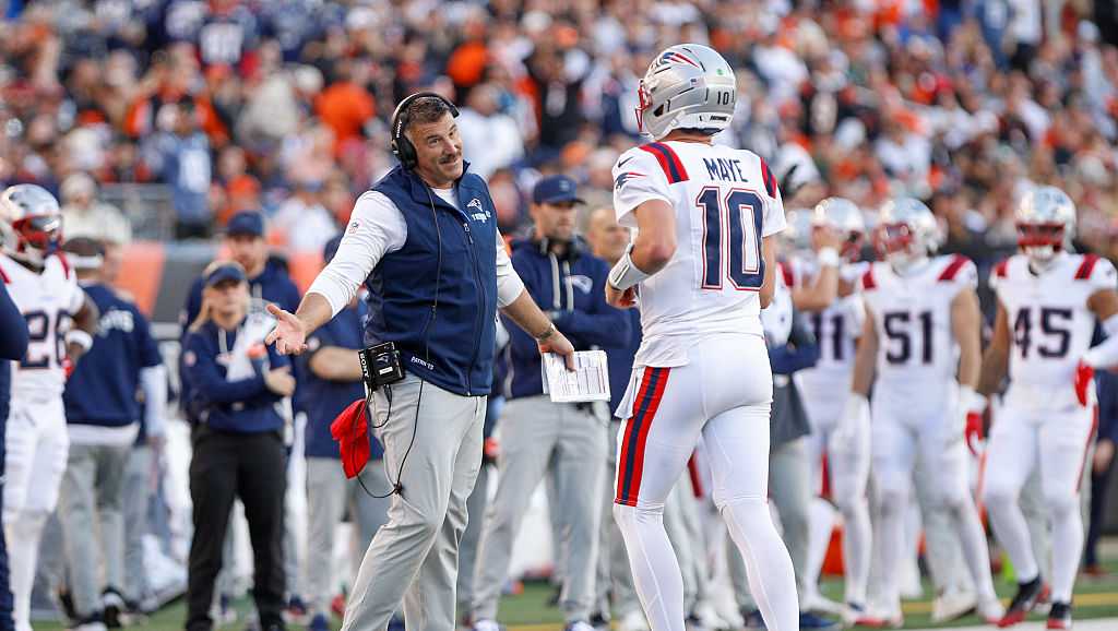 Patriots Mike Vrabel says Drake Maye absent from practice with illness and shoulder injury