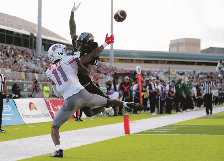 Caleb Brown rejoins the University of Hawaii football team